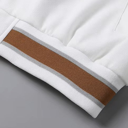 SUTTON HOODED VARSITY JACKET