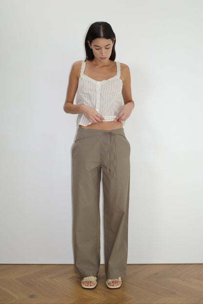 Belted Pant - Clay