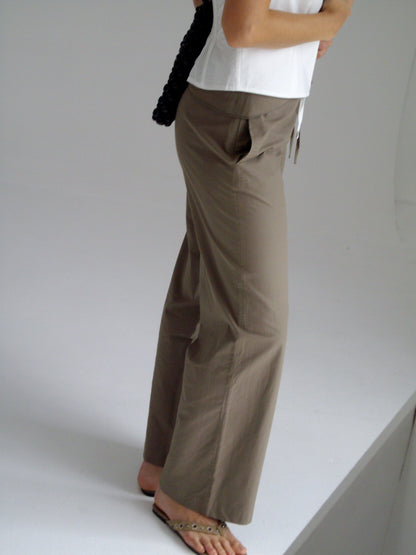 Belted Pant - Clay