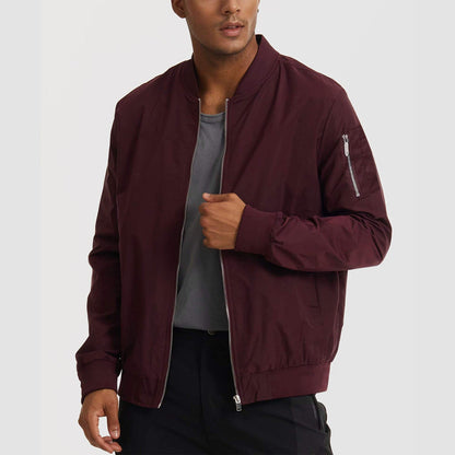 Men's Bomber Jacket Lightweight Windproof Casual Jacket