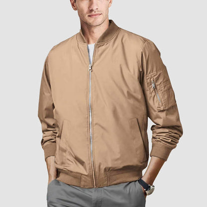 Men's Bomber Jacket Lightweight Windproof Casual Jacket