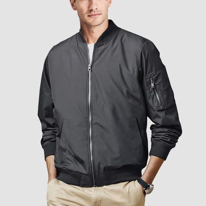 Men's Bomber Jacket Lightweight Windproof Casual Jacket
