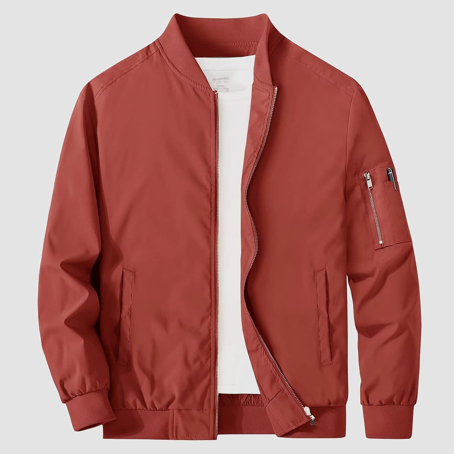 Men's Bomber Jacket Lightweight Windproof Casual Jacket