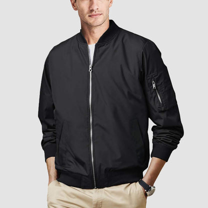 Men's Bomber Jacket Lightweight Windproof Casual Jacket