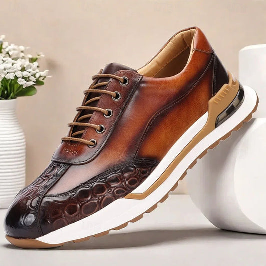 Cavari Leather Sneakers